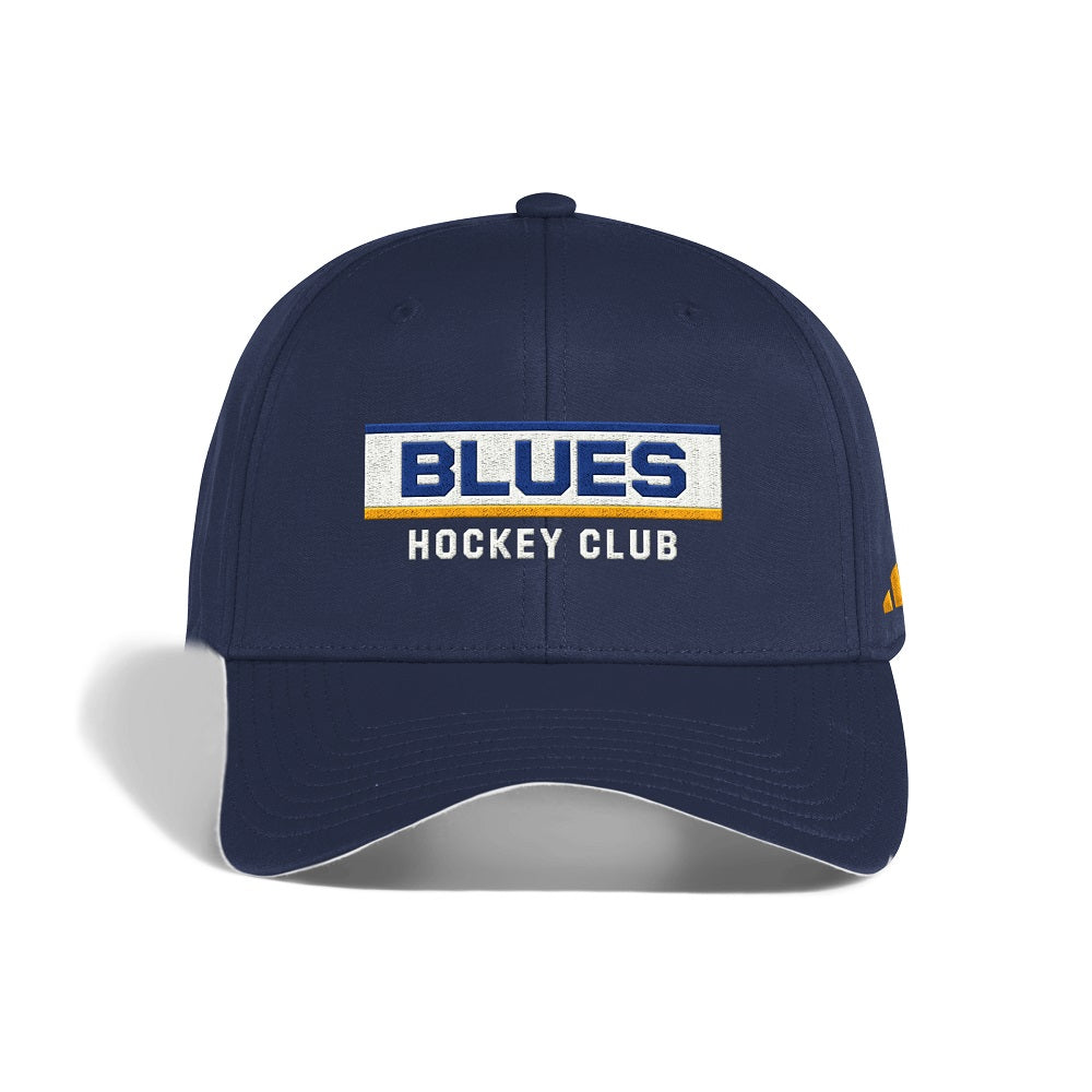 ST. LOUIS BLUES ADIDAS HOCKEY CLUB STRAPBACK HAT NAVY STL Authentics