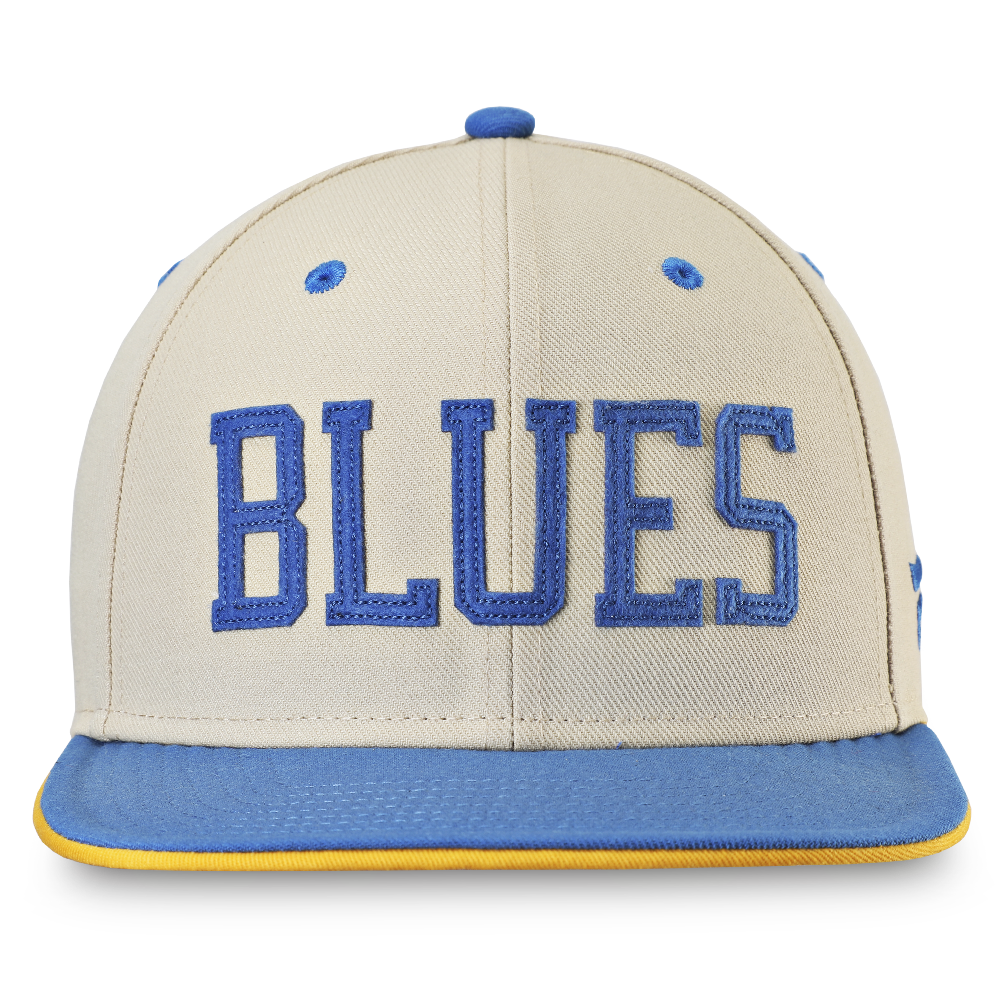 Men's St. Louis Blues Fanatics Branded Gold/White Special Edition 2.0  Snapback Adjustable Hat