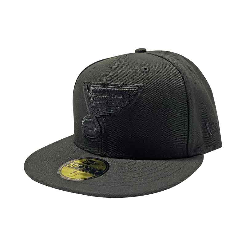 St. Louis City SC Black Basic Logo Black UV New Era 59FIFTY Fitted Hat