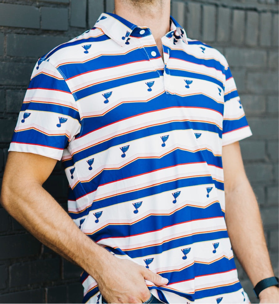 Stl blues polo shirt on sale