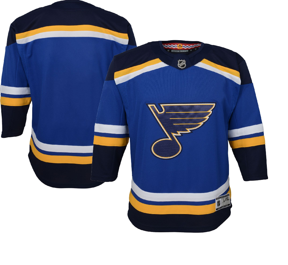  Outerstuff St Louis Blues Kids Size 4-7 Secondary Edition Team  Logo T-Shirt (Kids Small-4) : Sports & Outdoors