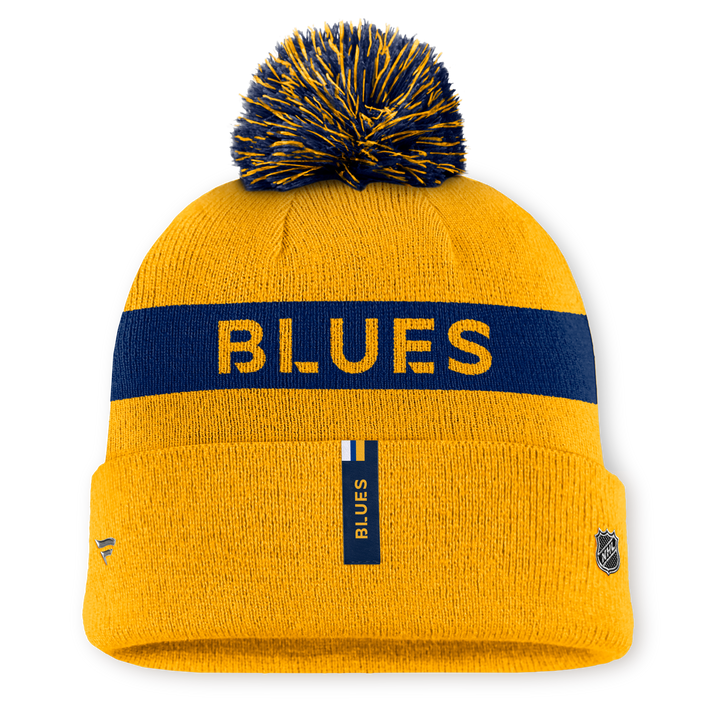 ST. LOUIS BLUES FANATICS AUTHENTIC PRO RINK POM KNIT