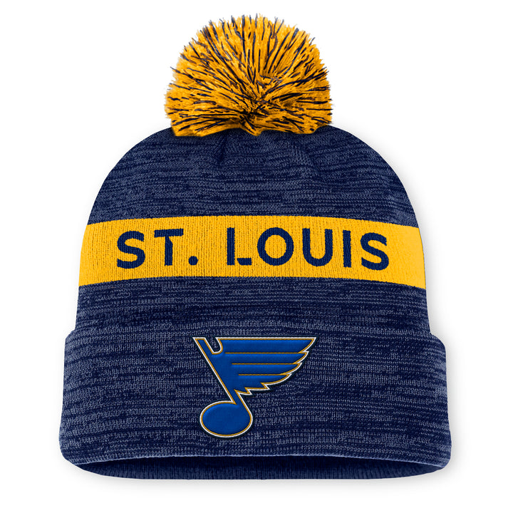 ST. LOUIS BLUES FANATICS AUTHENTIC PRO RINK POM KNIT