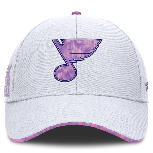 ST. LOUIS BLUES FANATICS TONAL NOTE HFC STRAPBACK - WHITE Hat Fanatics   