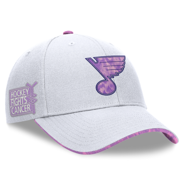 ST. LOUIS BLUES FANATICS TONAL NOTE HFC STRAPBACK - WHITE Hat Fanatics   