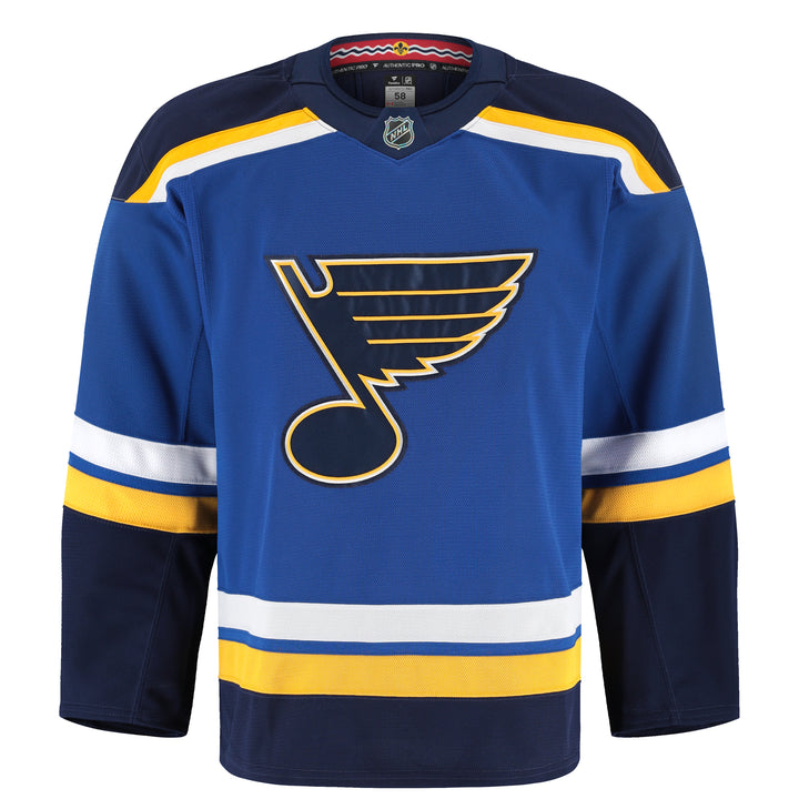 ST. LOUIS BLUES FANATICS ON ICE AUTHENTIC PRO HOME JERSEY