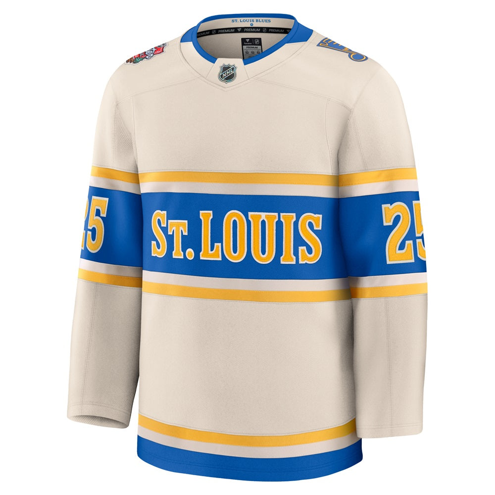 ST. LOUIS BLUES FANATICS PREMIUM KYROU WINTER CLASSIC JERSEY - BEIGE Jersey Fanatics