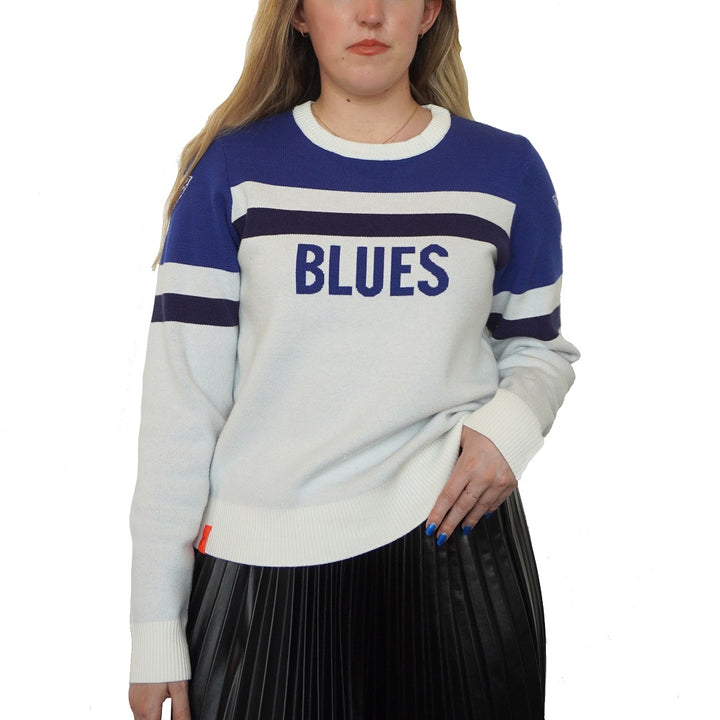 ST. LOUIS BLUES LUSSO MERCH DOMINIQUE SWEATER Outerwear Lusso   