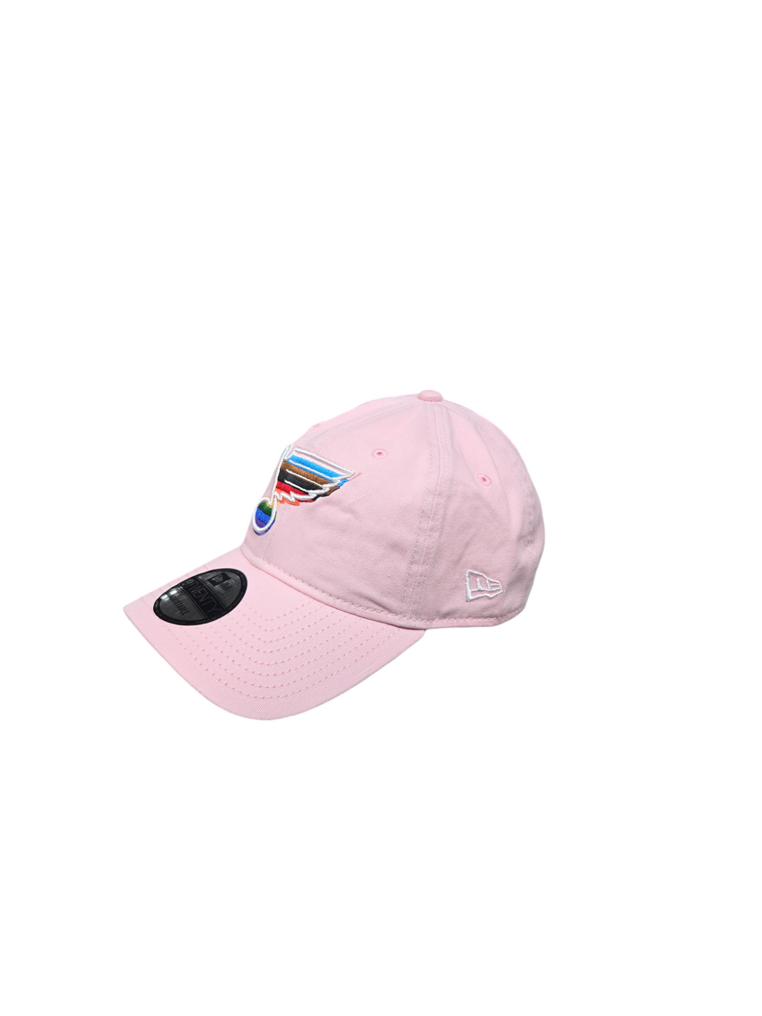 ST. LOUIS BLUES NEW ERA 9TWENTY PRIDE NOTE STRAPBACK - PINK