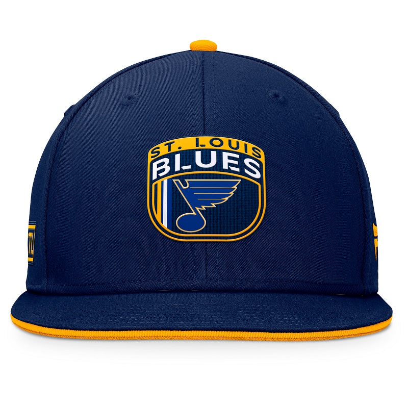 2024 ST. LOUIS BLUES FANATICS OFFICIAL DRAFT FLAT BRIM HAT Hat Fanatics   