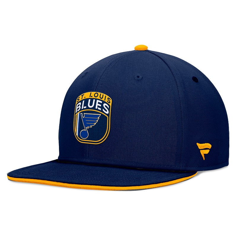 2024 ST. LOUIS BLUES FANATICS OFFICIAL DRAFT FLAT BRIM HAT Hat Fanatics   