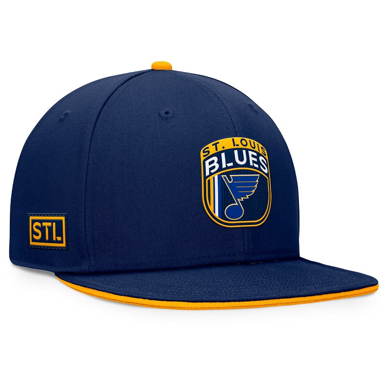 2024 ST. LOUIS BLUES FANATICS OFFICIAL DRAFT FLAT BRIM HAT Hat Fanatics   