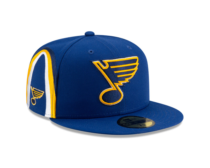 ST. LOUIS BLUES NEW ERA 5950 ARCH FITTED HAT - ROYAL Hat New Era