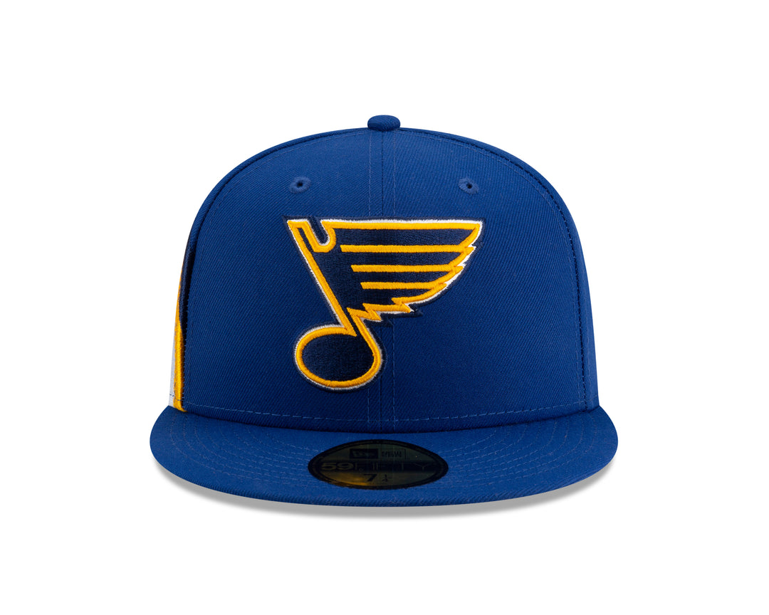 ST. LOUIS BLUES NEW ERA 5950 ARCH FITTED HAT - ROYAL Hat New Era