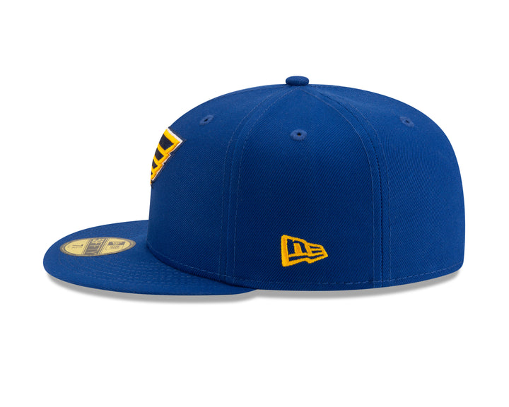 ST. LOUIS BLUES NEW ERA 5950 ARCH FITTED HAT - ROYAL Hat New Era