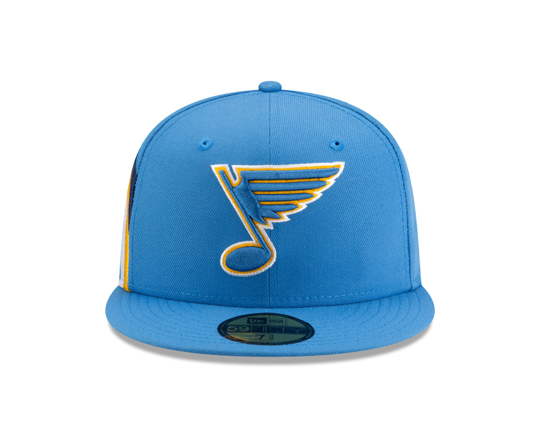 ST. LOUIS BLUES NEW ERA 5950 ARCH FITTED HAT - AIR FORCE BLUE Hat New Era