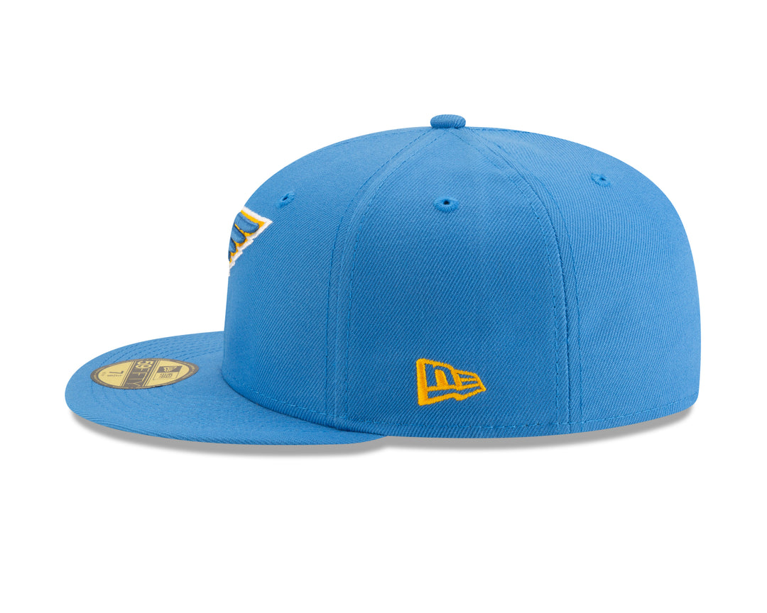 ST. LOUIS BLUES NEW ERA 5950 ARCH FITTED HAT - AIR FORCE BLUE Hat New Era