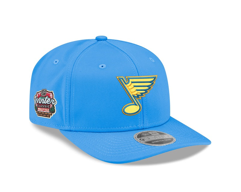 ST. LOUIS BLUES NEW ERA 9SEVENTY WINTER CLASSIC NOTE SNAPBACK HAT - AIR FORCE BLUE Hat New Era