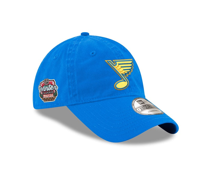 ST. LOUIS BLUES NEW ERA 9TWENTY WINTER CLASSIC NOTE STRAPBACK - AIR FORCE BLUE Hat New Era   