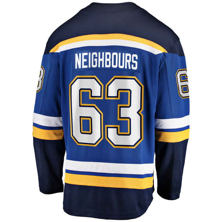 St. Louis Blues Men's Breakaway Jersey - Neighbours #63 Jersey Fanatics   