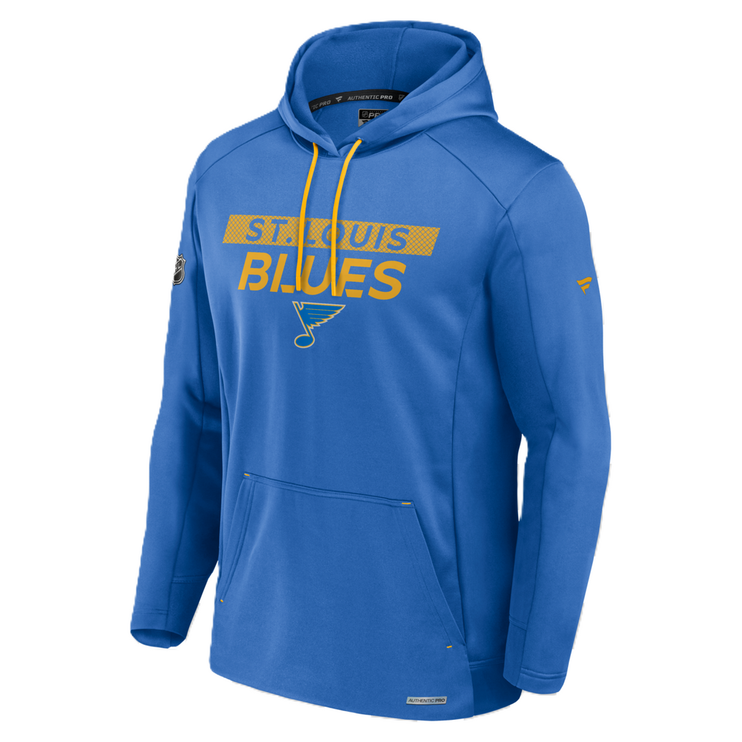 ST. LOUIS BLUES AUTHENTIC PRO RINK PERFORMANCE HOODIE - AIR FORCE BLUE Apparel & Accessories Fanatics   