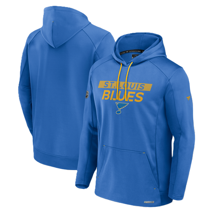 ST. LOUIS BLUES AUTHENTIC PRO RINK PERFORMANCE HOODIE - AIR FORCE BLUE Apparel & Accessories Fanatics   