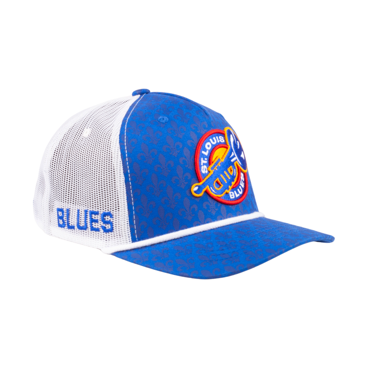 ST. LOUIS BLUES CAPX ASL TRUMPET SNAPBACK - ROYAL/WHITE Hat CapX