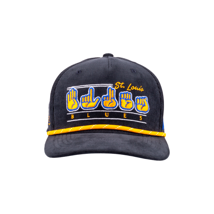 ST. LOUIS BLUES CAPX ASL CORD SNAPBACK - NAVY Hat CapX