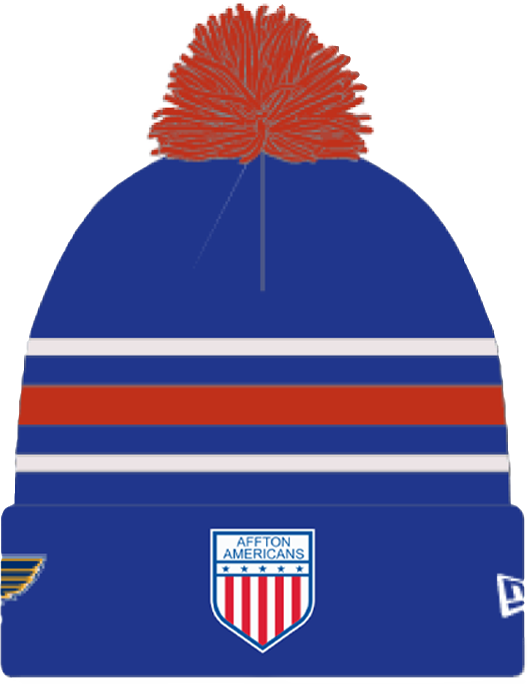 2024 AFFTON AMERICANS NEW ERA KNIT HAT  STL Authentics   