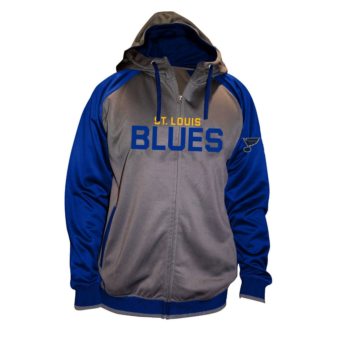 ST. LOUIS BLUES WORKMARK CONTRAST HOODIE - CHARCOAL Hoodie ETERNAL FORTUNE FASHION LLC