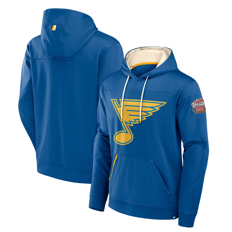 ST. LOUIS BLUES WINTER CLASSIC DEFENDER HOODIE - AIR FORCE BLUE Apparel & Accessories Fanatics   