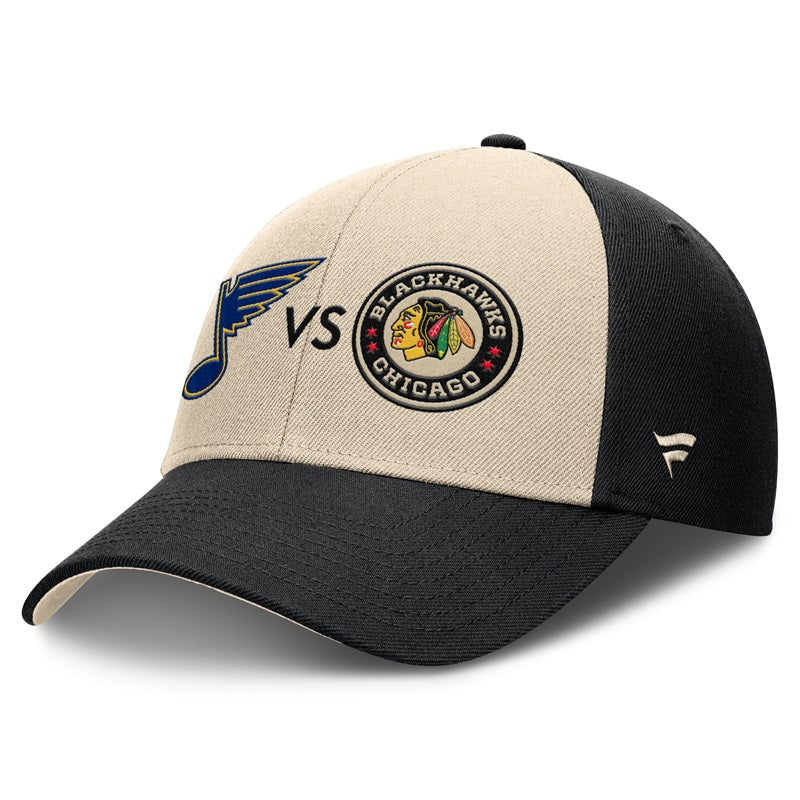 ST. LOUIS BLUES FANATICS AP DUELING WINTER CLASSIC VELCRO HAT- BLACK Hat Fanatics   