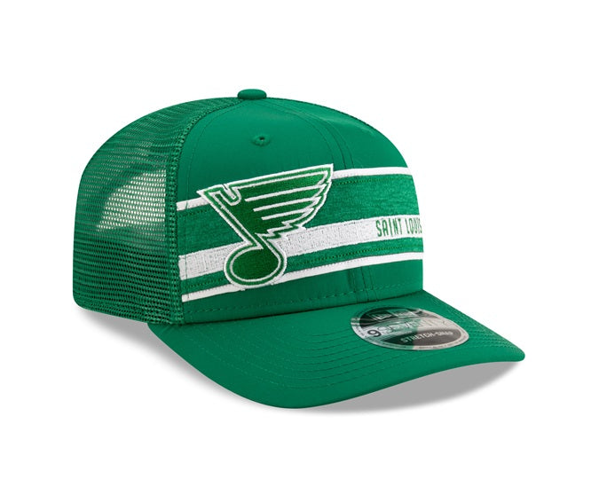 ST. LOUIS BLUES NEW ERA 9SEVENTY MESH STRIPE SNAPBACK - GREEN Hat New Era