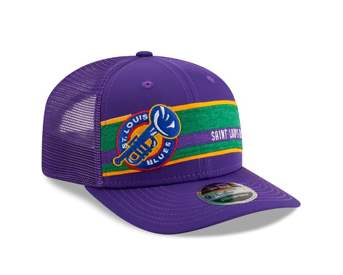 ST. LOUIS BLUES NEW ERA 9SEVENTY MESH MARDI GRAS SNAPBACK - PURPLE Hat New Era