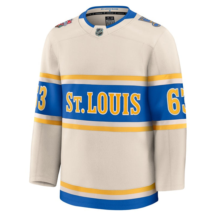 ST. LOUIS BLUES FANATICS PREMIUM NEIGHBOURS WINTER CLASSIC JERSEY - BEIGE Fanatics