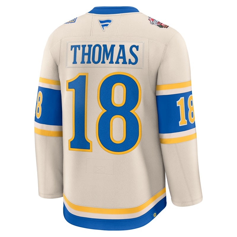 ST. LOUIS BLUES FANATICS PREMIUM THOMAS WINTER CLASSIC JERSEY - BEIGE Jersey Fanatics