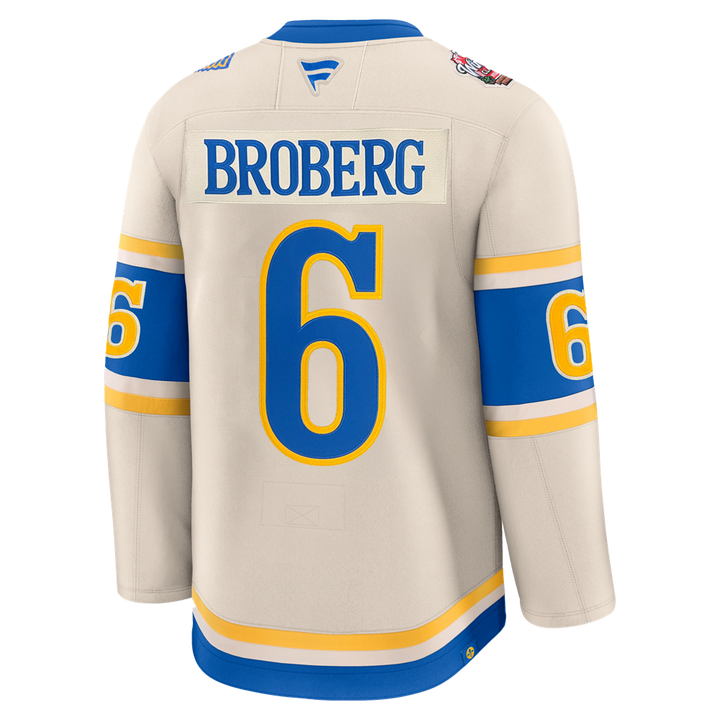 ST. LOUIS BLUES FANATICS PREMIUM BROBERG WINTER CLASSIC JERSEY - BEIGE Jersey Fanatics