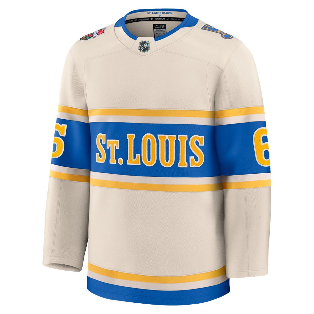 ST. LOUIS BLUES FANATICS PREMIUM BROBERG WINTER CLASSIC JERSEY - BEIGE Jersey Fanatics