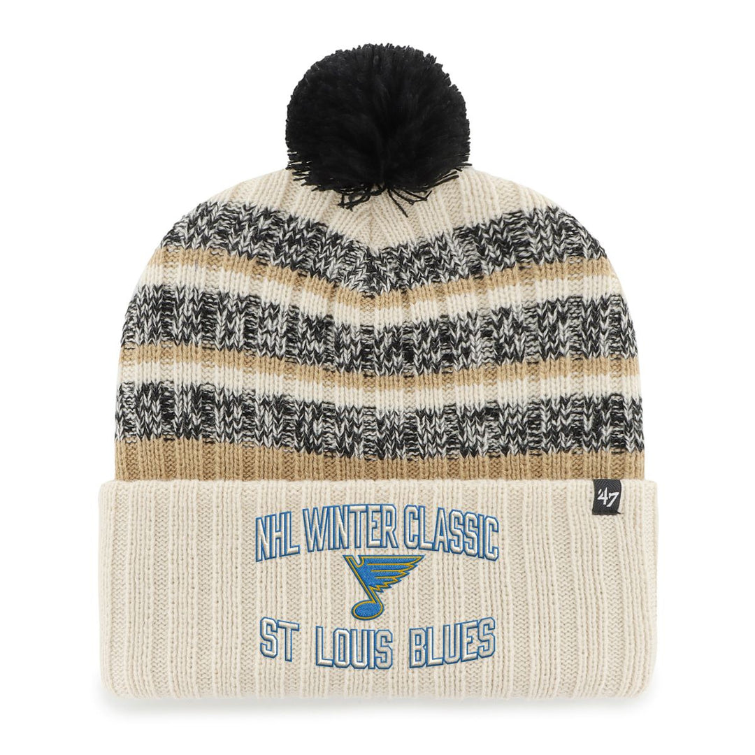 ST. LOUIS BLUES '47 WINTER CLASSIC TAVERN POM KNIT - NATURAL Knit '47 Brand