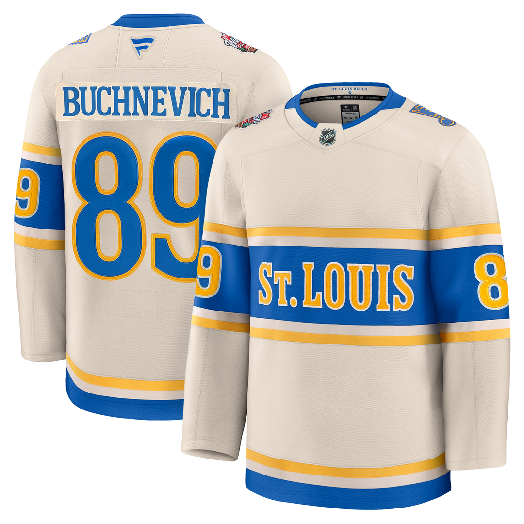 ST. LOUIS BLUES FANATICS PREMIUM BUCHNEVICH WINTER CLASSIC JERSEY BE STL Authentics