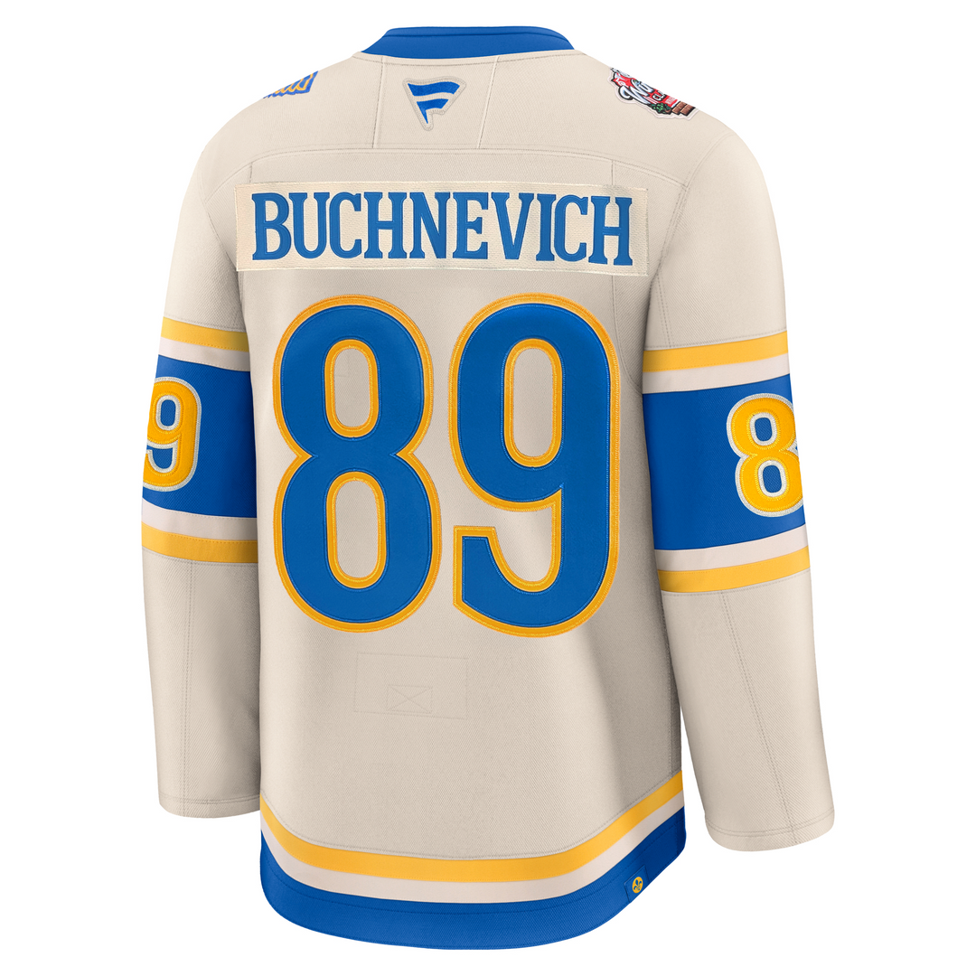 ST. LOUIS BLUES FANATICS PREMIUM BUCHNEVICH WINTER CLASSIC JERSEY BE STL Authentics