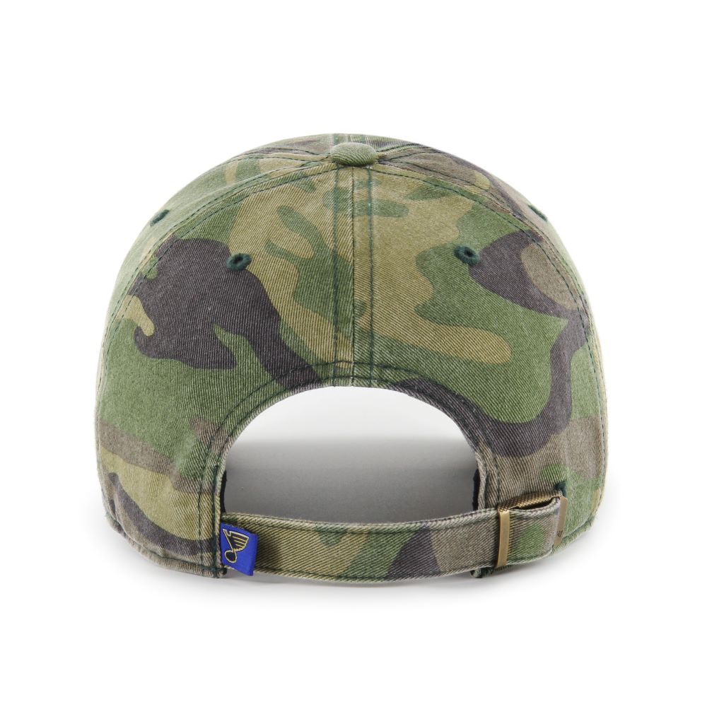 ST. LOUIS BLUES ’47 ORANGE NOTE CLEANUP SNAPBACK - CAMO Hat '47 Brand   