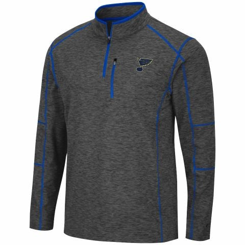 St. Louis Blues Men s Colosseum Contrast 1 4 Zip Grey STL