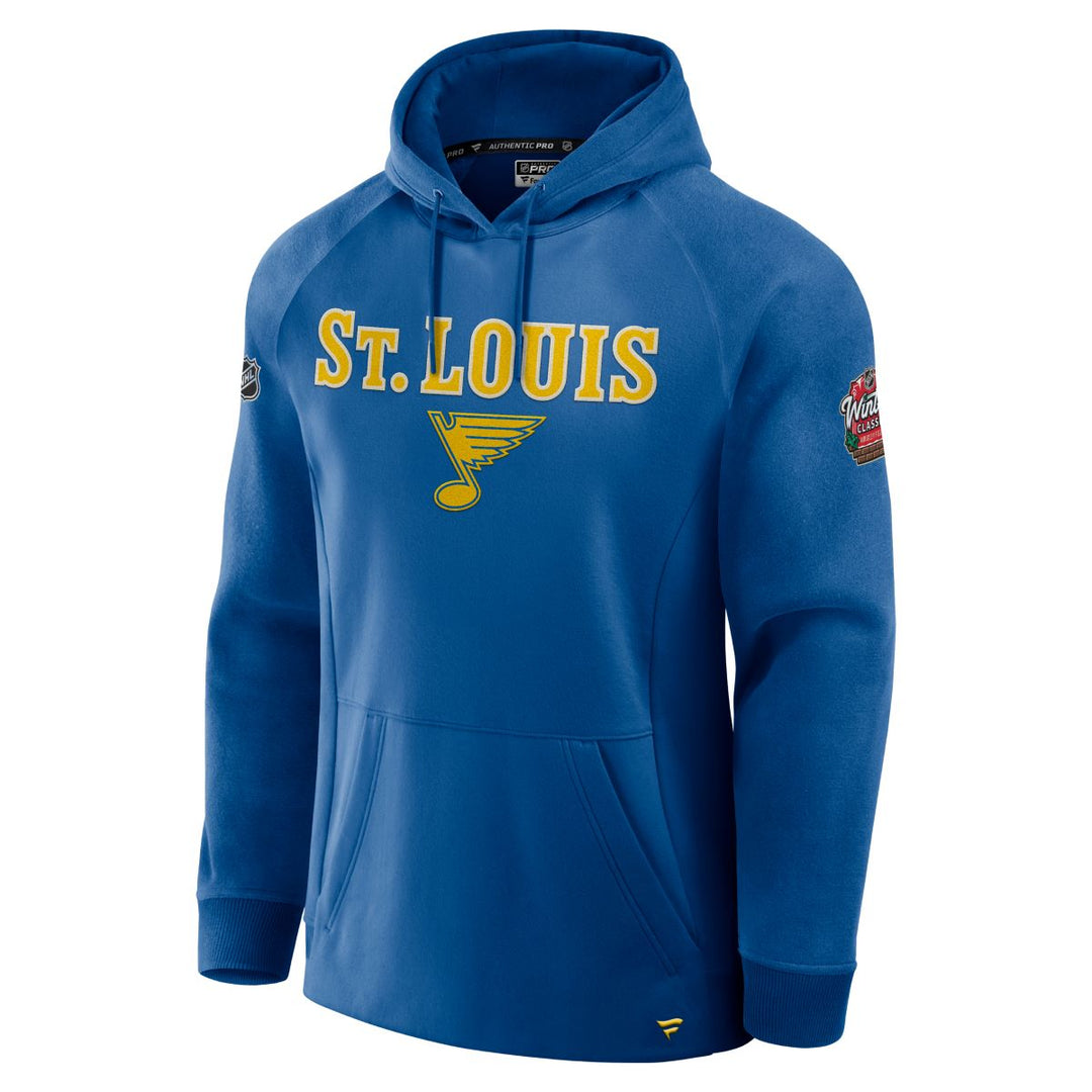 ST. LOUIS BLUES AUTHENTIC PRO FLEECE WINTER CLASSIC PERFORMANCE HOODIE - AIR FORCE BLUE Apparel & Accessories Fanatics