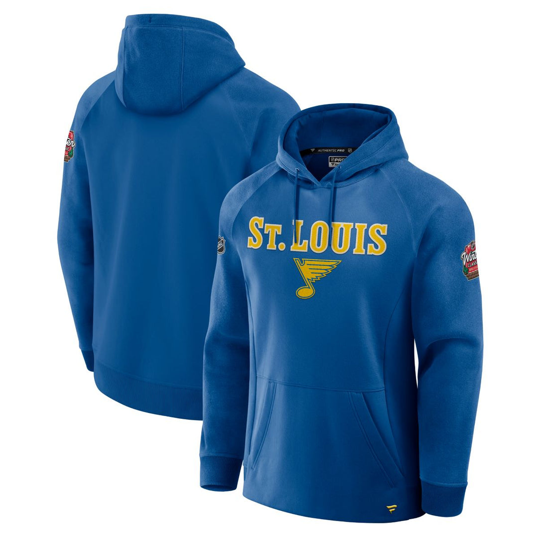 ST. LOUIS BLUES AUTHENTIC PRO FLEECE WINTER CLASSIC PERFORMANCE HOODIE - AIR FORCE BLUE Apparel & Accessories Fanatics