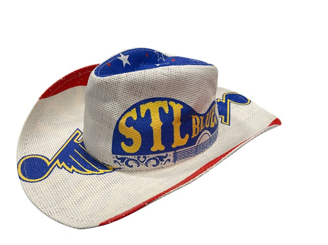 ST. LOUIS BLUES COWBOY HAT - WHITE Hat ST. LOUIS BLUES