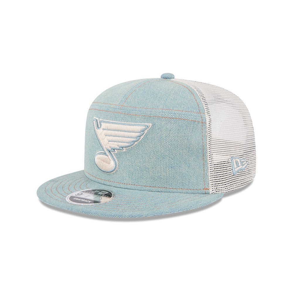 ST. LOUIS BLUES NEW ERA 9FIFTY DENIM NOTE MESH SNAPBACK - DENIM Hat New Era