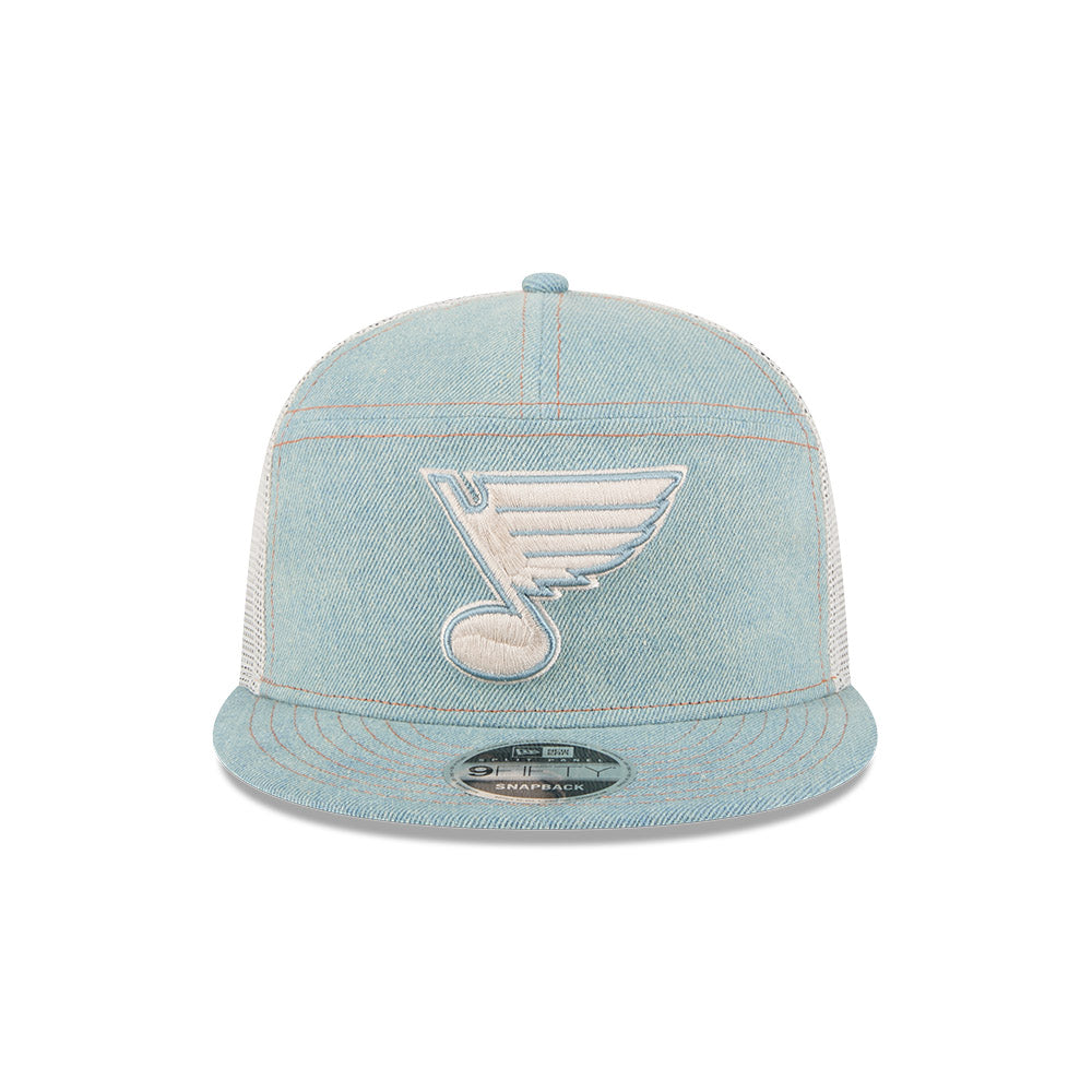 ST. LOUIS BLUES NEW ERA 9FIFTY DENIM NOTE MESH SNAPBACK - DENIM Hat New Era