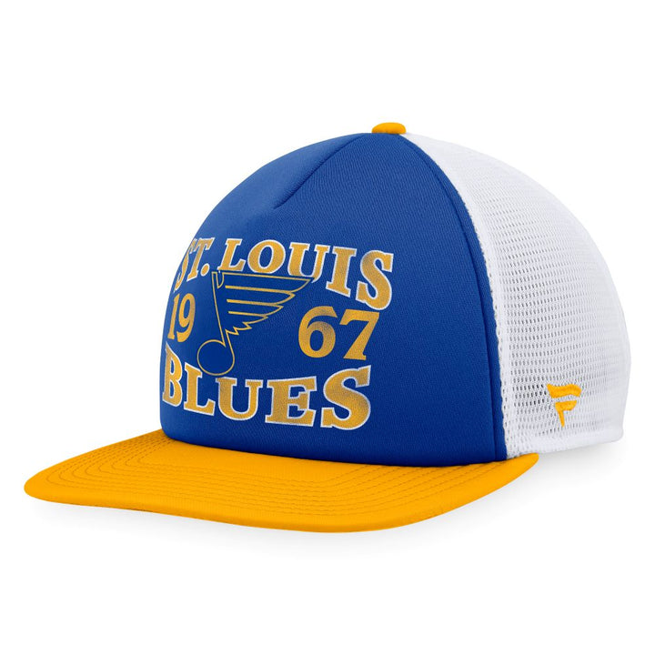 ST. LOUIS BLUES FANATICS 1967 FOAM MESH SNAPBACK - ROYAL/WHITE Hat Fanatics   