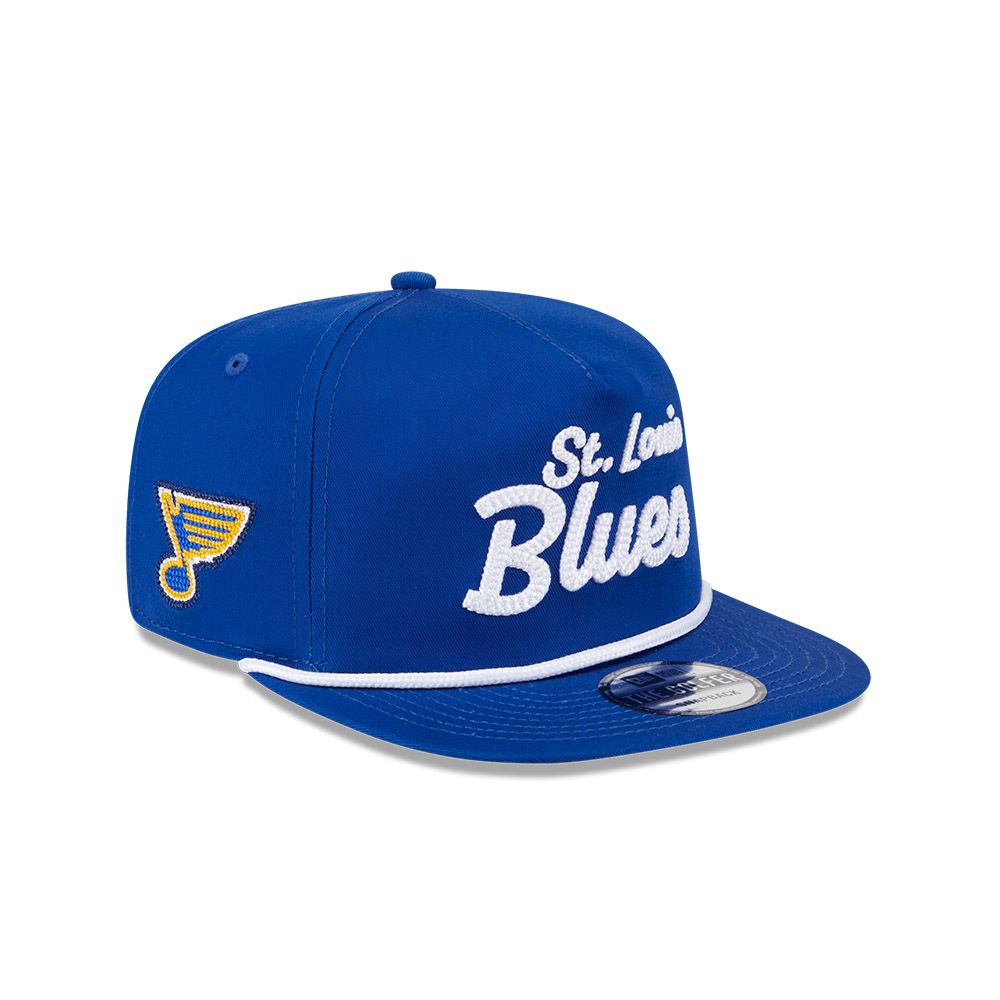 ST. LOUIS BLUES NEW ERA GOLFER STITCH ROPE SNAPBACK - ROYAL Hat New Era